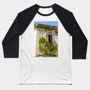 Vine on Greek house. Baseball T-Shirt